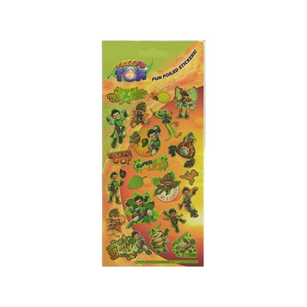 Tree Fu Tom Cartoon Character Stickers En Storlek Grön/Orange Green/Orange One Size