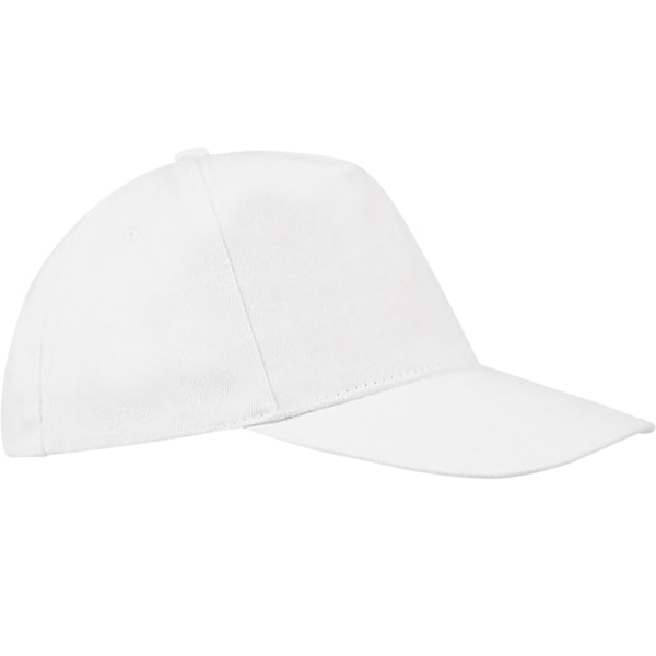 SOLS Unisex Buzz 5 Panel Baseball Cap ONE Vit White ONE