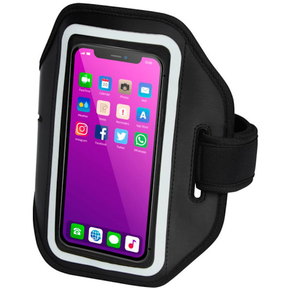 Bullet Reflekterande Smartphone Armband Fodral One Size Solid Black Solid Black One Size