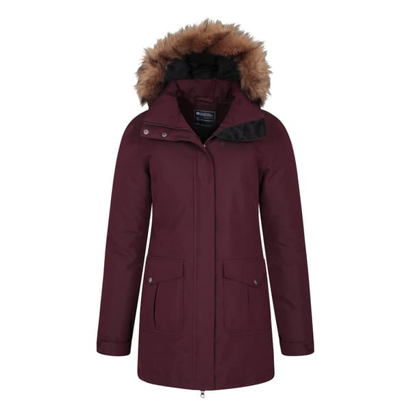 Mountain Warehouse Dam/Dam Tarka II Lång Vadderad Jacka 16 Burgundy 16 UK