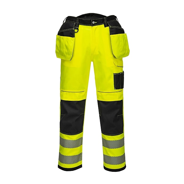 Portwest Herr PW3 Hi-Vis Byxor 42R Gul/Svart Yellow/Black 42R