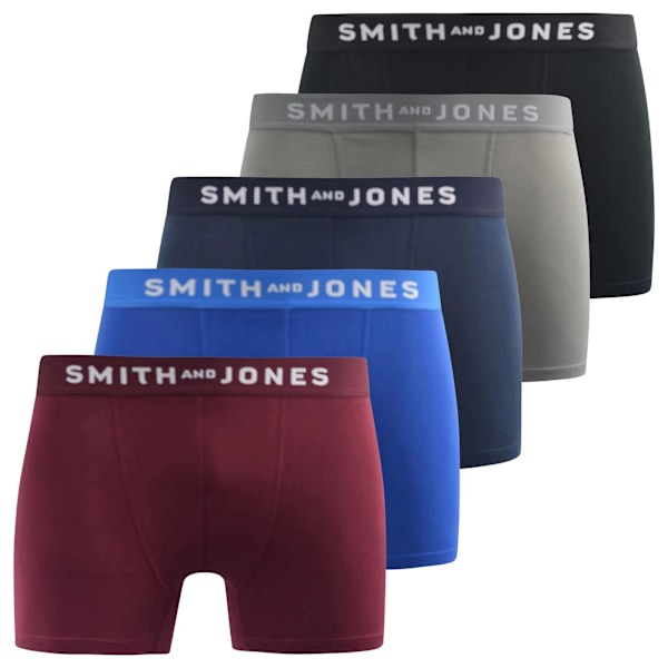 Smith & Jones Herr Graylen Boxershorts (5-pack) M Flerfärgad Multicoloured M