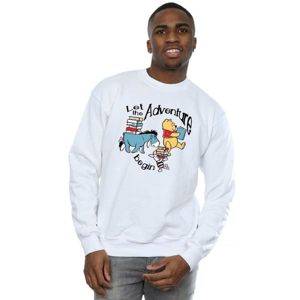 Nalle Puh Herr Låt Äventyret Börja Sweatshirt 5XL Vit White 5XL