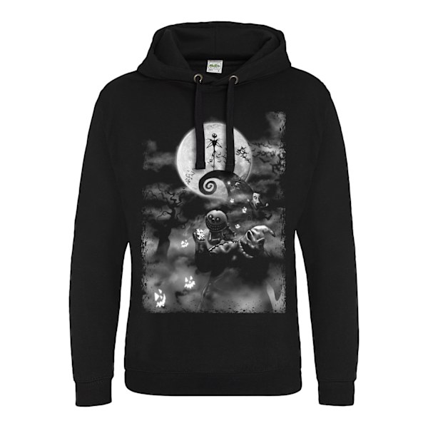 Nightmare Before Christmas Unisex Monster Hoodie M Svart Black M