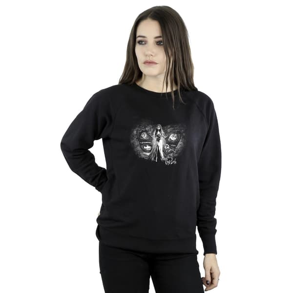 Corpse Bride Dam/Damer Emily Butterfly Sweatshirt M Svart Black M