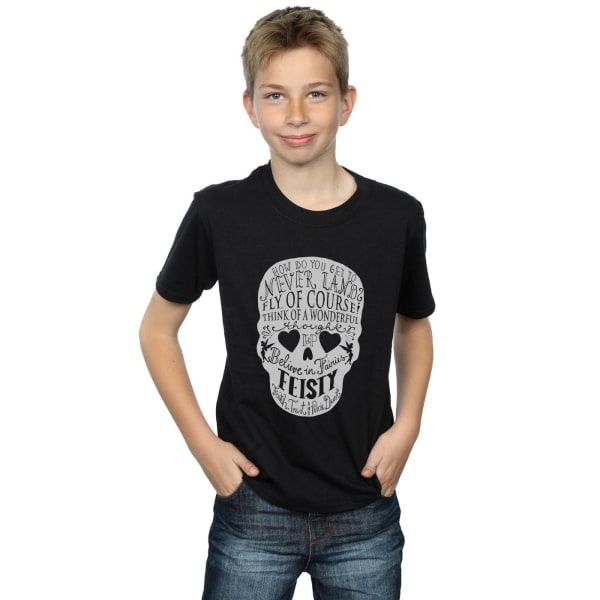 Disney Boys Tinker Bell Skull T-Shirt 12-13 år Svart Black 12-13 Years