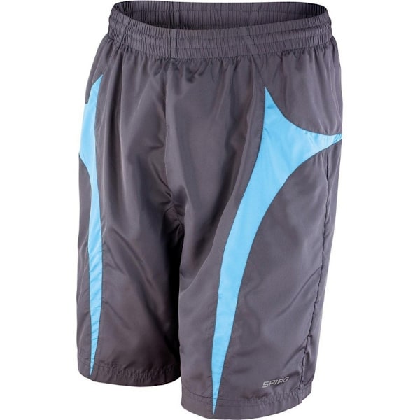 Spiro Unisex Vuxen Team Micro-Lite Mesh Foder Shorts XL Grå/A Grey/Aqua XL