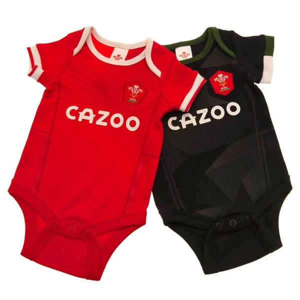 Wales RU Baby (2-pack) 6-9 månader Röd/svart Red/Black 6-9 Months