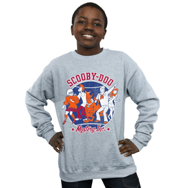 Scooby Doo Boys Collegiate Circle Sweatshirt 12-13 år Sport Sports Grey 12-13 Years