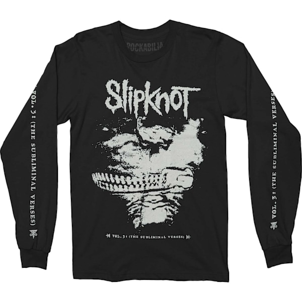 Slipknot Unisex Adult Subliminal Verses Back Print Long-Sleeved Black M