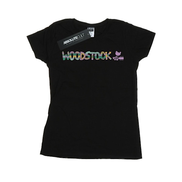 Woodstock Womens/Ladies Aztec Logo Bomull T-shirt M Svart Black M