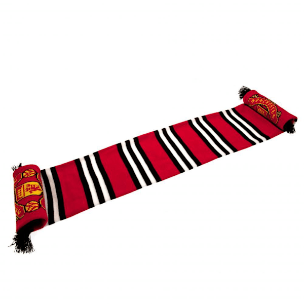 Manchester United FC Bar Scarf One Size Röd/Svart/Vit Red/Black/White One Size