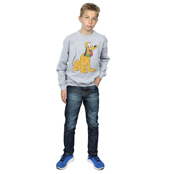 Disney Boys Classic Pluto Sweatshirt 5-6 år Sports Grey Sports Grey 5-6 Years
