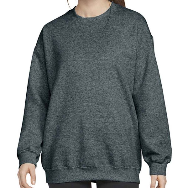 Gildan Herr Heather Crew Neck Sweatshirt L Mörk Heather Dark Heather L