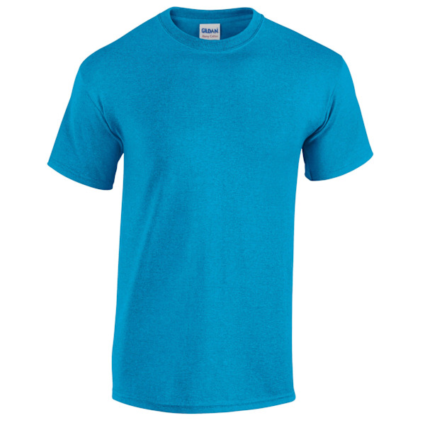 Gildan Herr Heather Heavy T-Shirt M Safirblå Heather Sapphire Blue Heather M