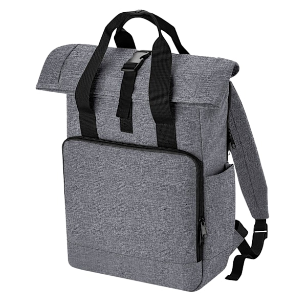 Bagbase Roll Top Twin Handle Laptop Bag One Size Grey Marl Grey Marl One Size
