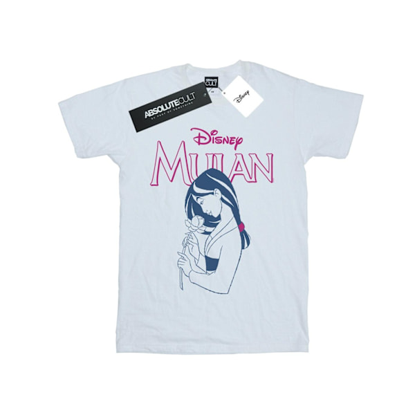 Disney Girls Mulan Magnolia Line Bomull T-shirt 9-11 år Vit White 9-11 Years