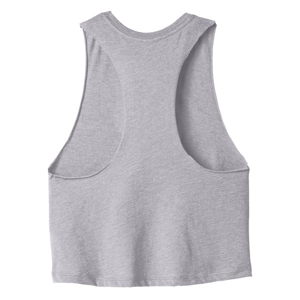 Bella + Canvas Dam/Kvinnor Racerback Cropped Sleeveless Tank Athletic Heather L