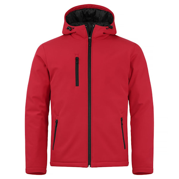 Clique Herrar Vadderad Softshell Jacka 4XL Röd Red 4XL