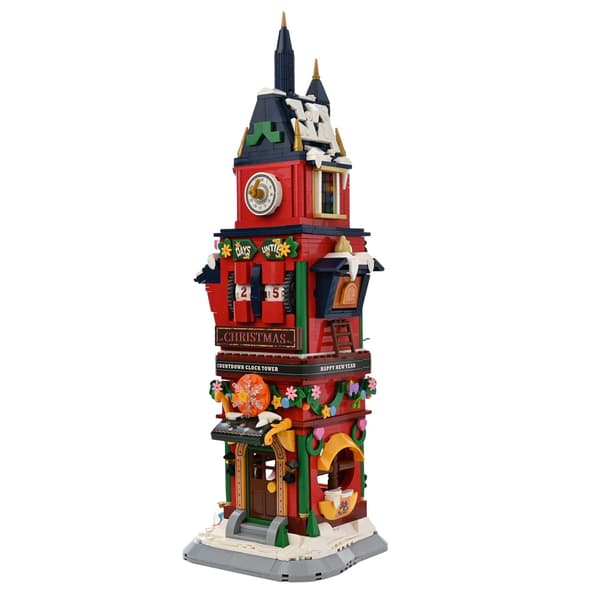 Leksaksaffär Jul Klocktorn Byggsats Ålder 6+ En Storlek Red One Size