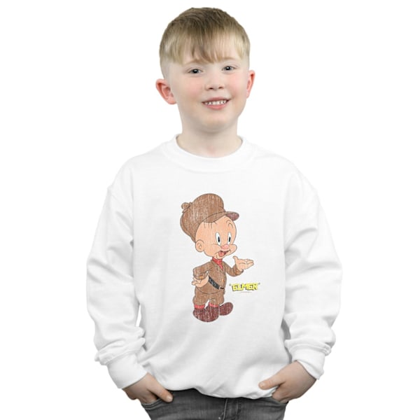 Looney Tunes Pojkar Elmer Fudd Distressed Sweatshirt 12-13 År White 12-13 Years