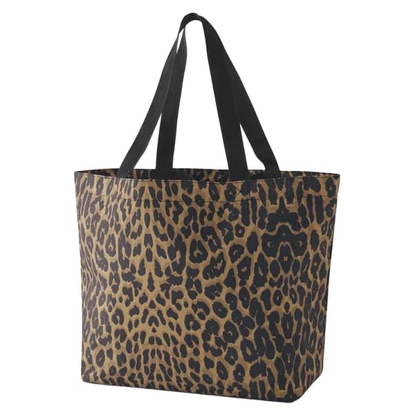 Bagbase Leopardmönstrad Tygväska En Storlek Brun/Svart Brown/Black One Size