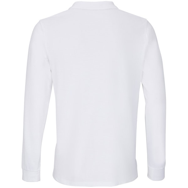 SOLS Unisex Adult Planet Piqué Long-Sleeved Polo Shirt XL Vit White XL