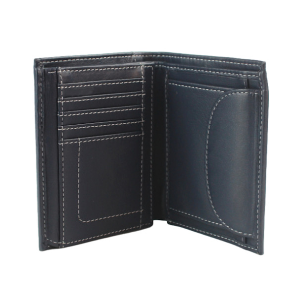 Eastern Counties Leather Isaac Läderplånbok för Herrar En Storlek Marinblå Navy One Size