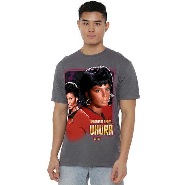 Star Trek Herr Uhura T-Shirt S Kolgrå Charcoal S