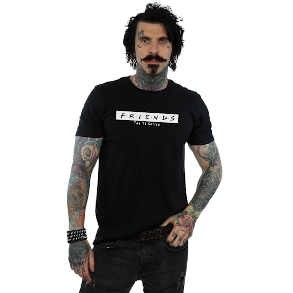 Friends Herr Logo Block T-shirt S Svart Black S