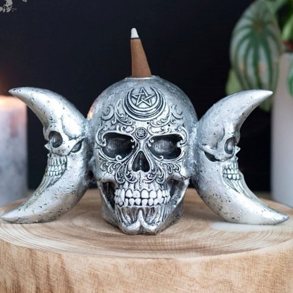 Alchemy The Dark Goddess Resin Backflow Rökelsebrännare En Storlek Silver One Size