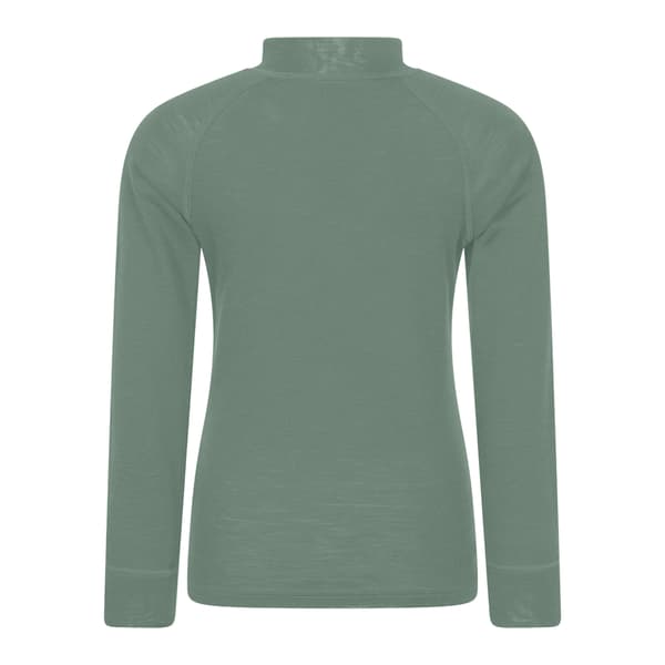 Mountain Warehouse Barn/Barn Merino Blend Half Zip Base La Khaki Green 2-3 Years
