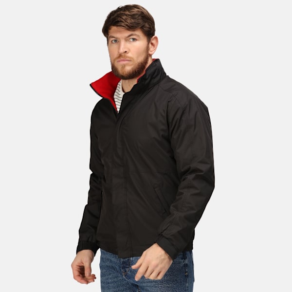 Regatta Dover Vattentät Vindtät Jacka (Thermo-Guard Isolering) Black/Classic Red 4XL