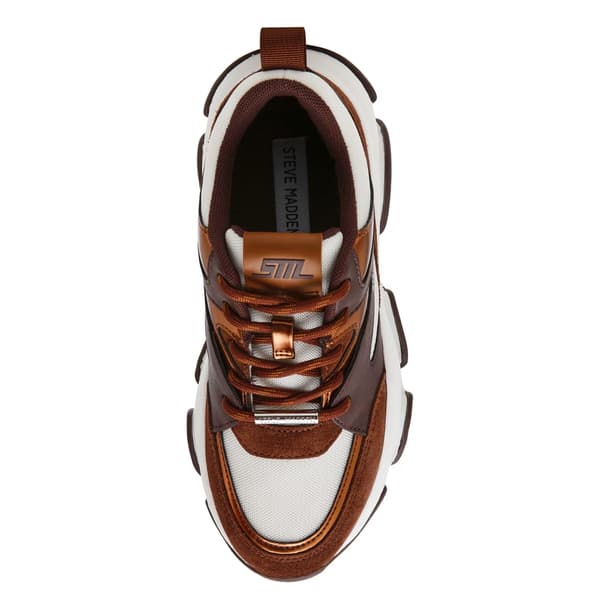 Steve Madden Dam/Kvinnor Progressive Mocka Chunky Sula Träningssko Bronze 5 UK