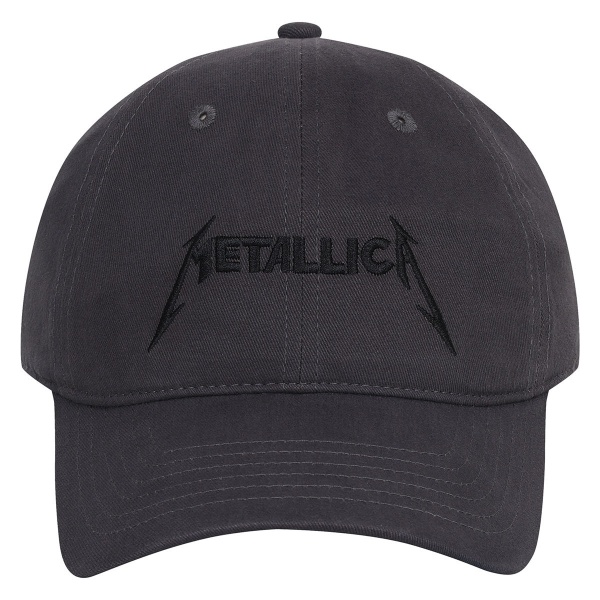 Förstärkt Metallica Broderad Cap One Size Charcoal Charcoal One Size