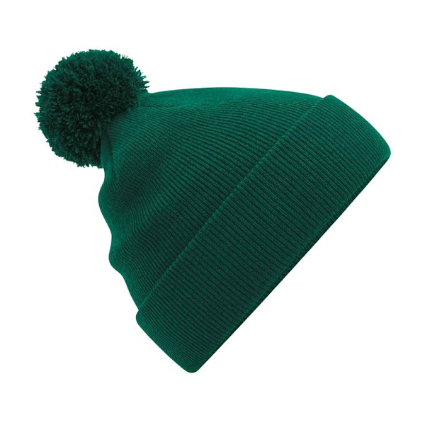 Beechfield Unisex Vuxen Original Pom Pom Mössa En Storlek Flaska Bottle Green One Size