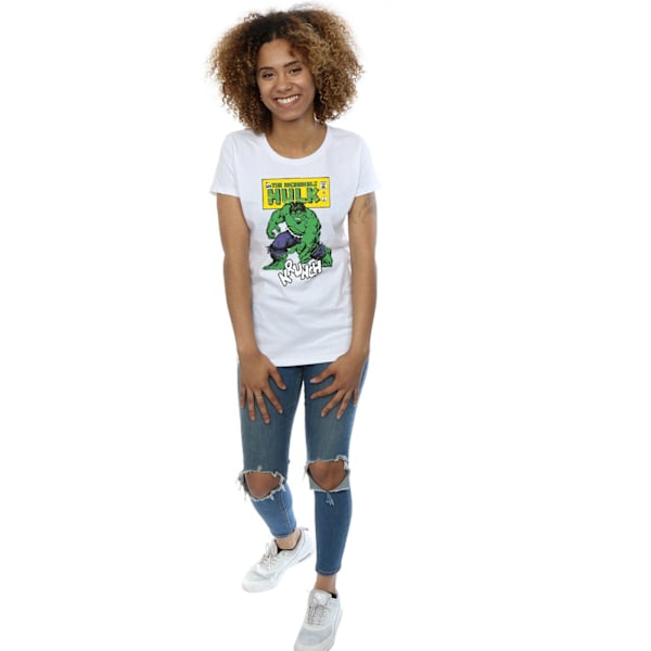 Hulk Dam/Kvinnor Krunch Bomull T-shirt XXL Vit White XXL