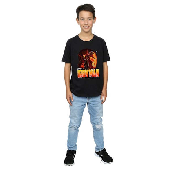 Marvel Boys Avengers Infinity War Iron Man Karaktär T-shirt 5- Black 5-6 Years