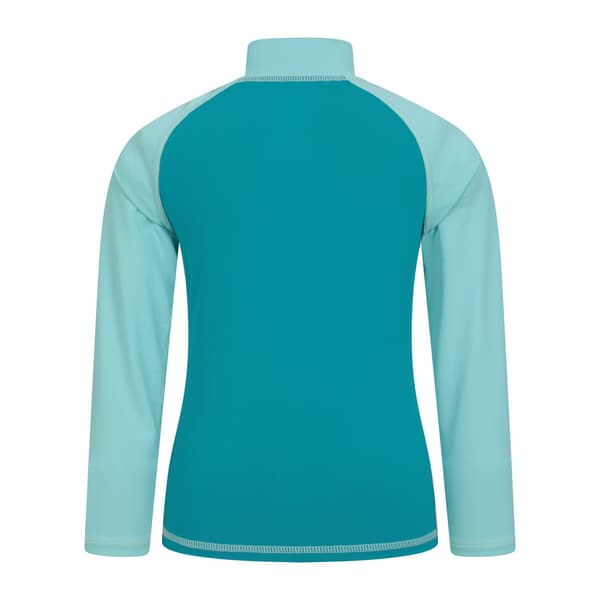 Mountain Warehouse Barn/Kids Långärmad Rash Top 3-4 År Light Blue 3-4 Years