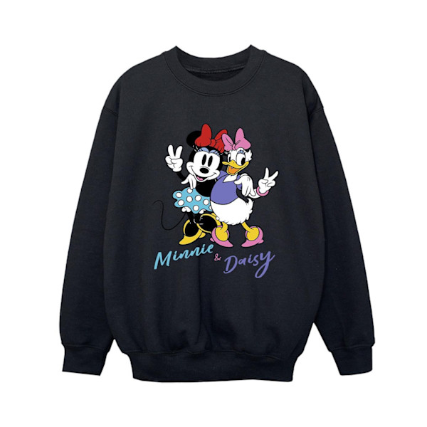 Disney Boys Minnie Mouse Och Daisy Sweatshirt 12-13 År Svart Black 12-13 Years