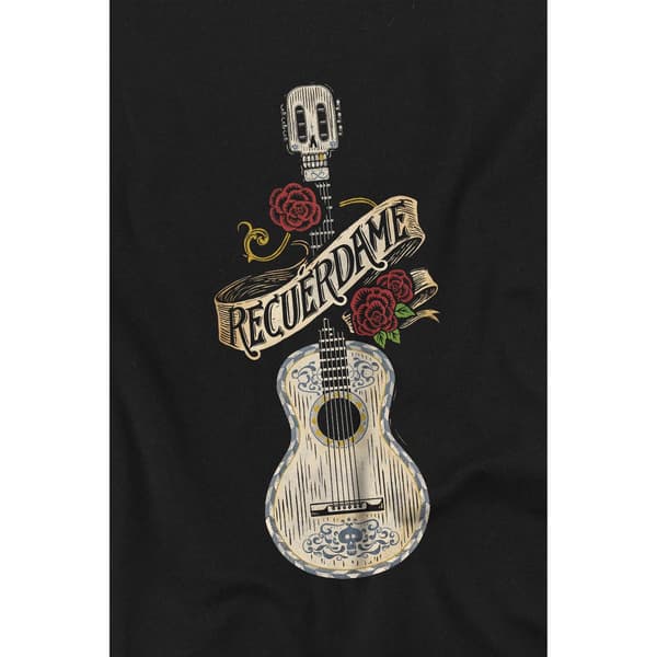 Coco Barn/Barn Recuerdame Berömd Gitarr Ernesto T-Shirt 5- Black 5-6 Years