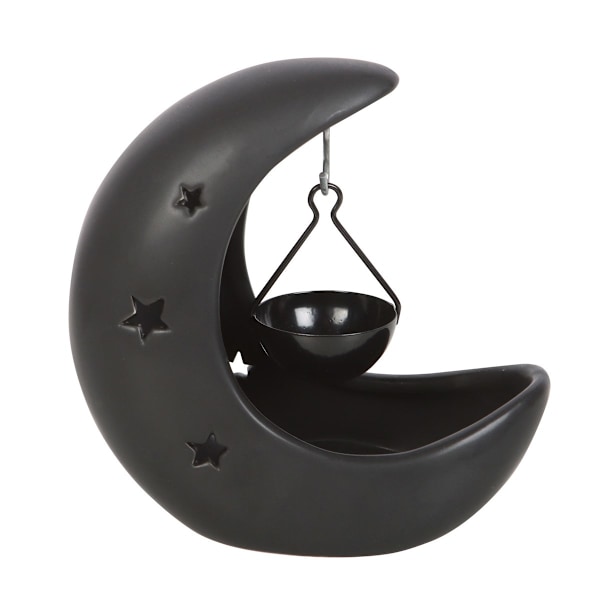 Something Different Crescent Moon Oljebrännare En Storlek Svart Black One Size