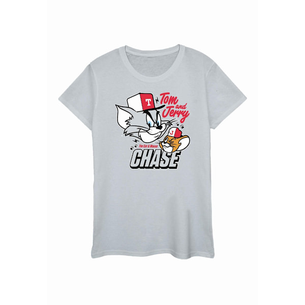 Tom och Jerry Dam/Dam Cat & Mouse Chase T-Shirt XL Sports Sports Grey XL