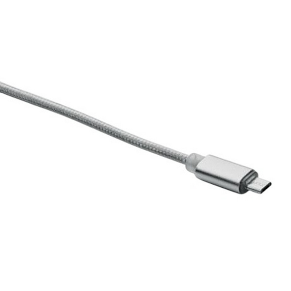 MidOcean Cablong 2-i-1 Laddningskabel One Size Silver Silver One Size