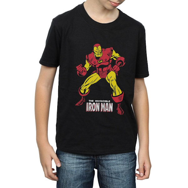 Marvel Boys Iron Man Pose T-Shirt 5-6 år Svart Black 5-6 Years