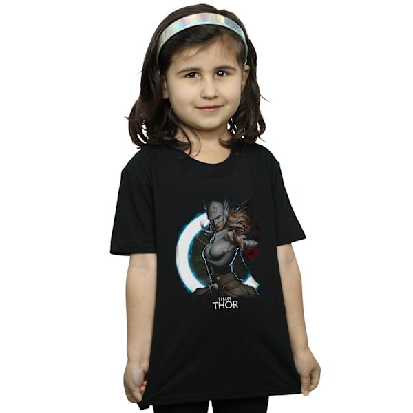 Marvel Girls Female Legacy Thor Bomull T-shirt 3-4 år Svart Black 3-4 Years