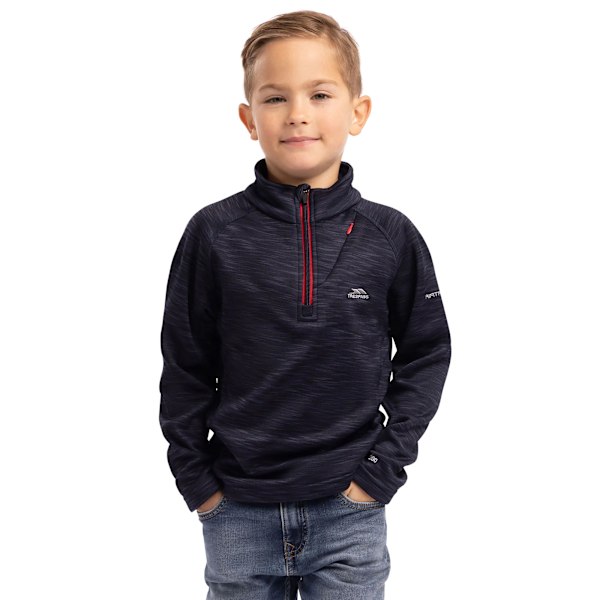 Trespass Edvin Fleece Top för pojkar 2/3 år Marinblå Marl Navy Marl 2/3 Years