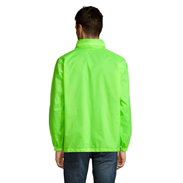 SOLS Unisex Surf Windbreaker Lättviktsjacka M Neon Grön Neon Green M