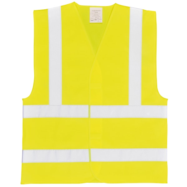 Portwest Unisex Hi-Vis Två Band & Brace Väst (C470) / Arbetskläder Yellow L/XL