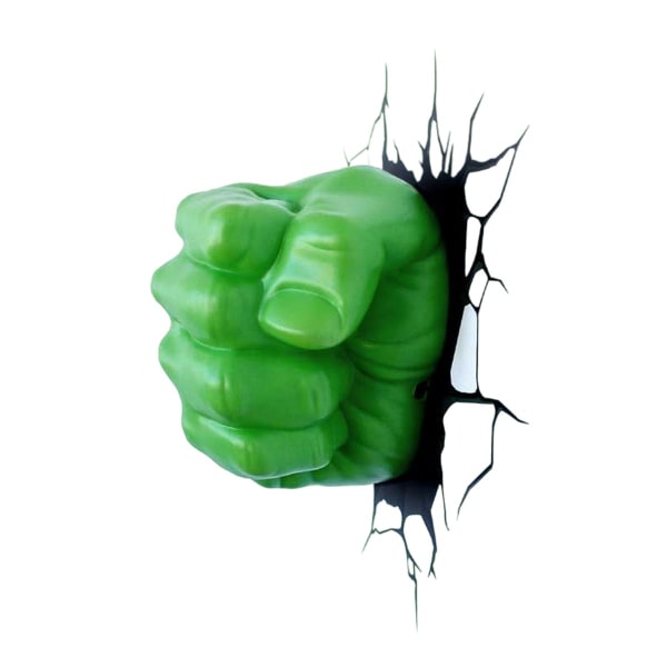 Hulk Fist Vägglampa One Size Grön Green One Size